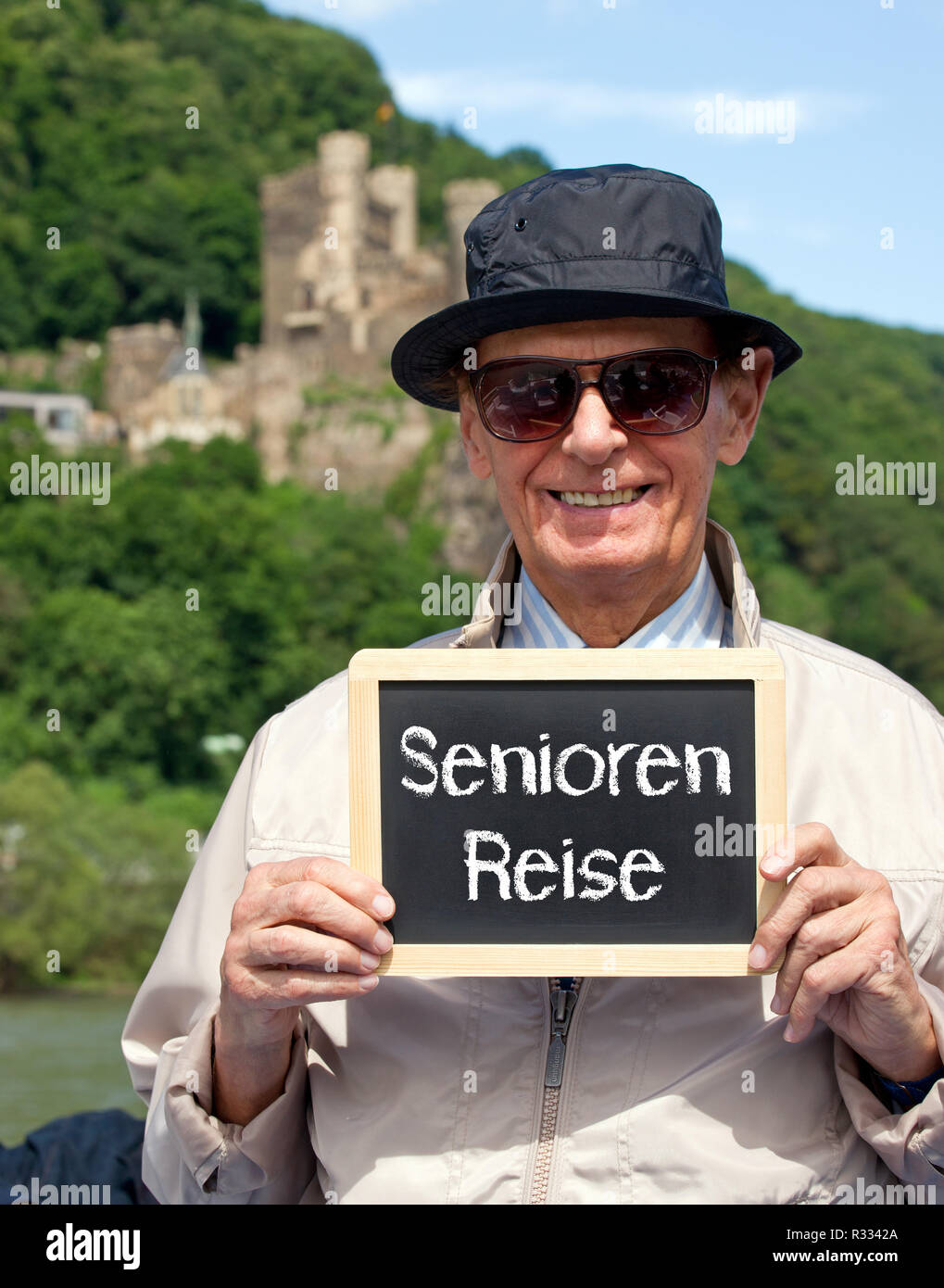 Senior traveler Foto Stock