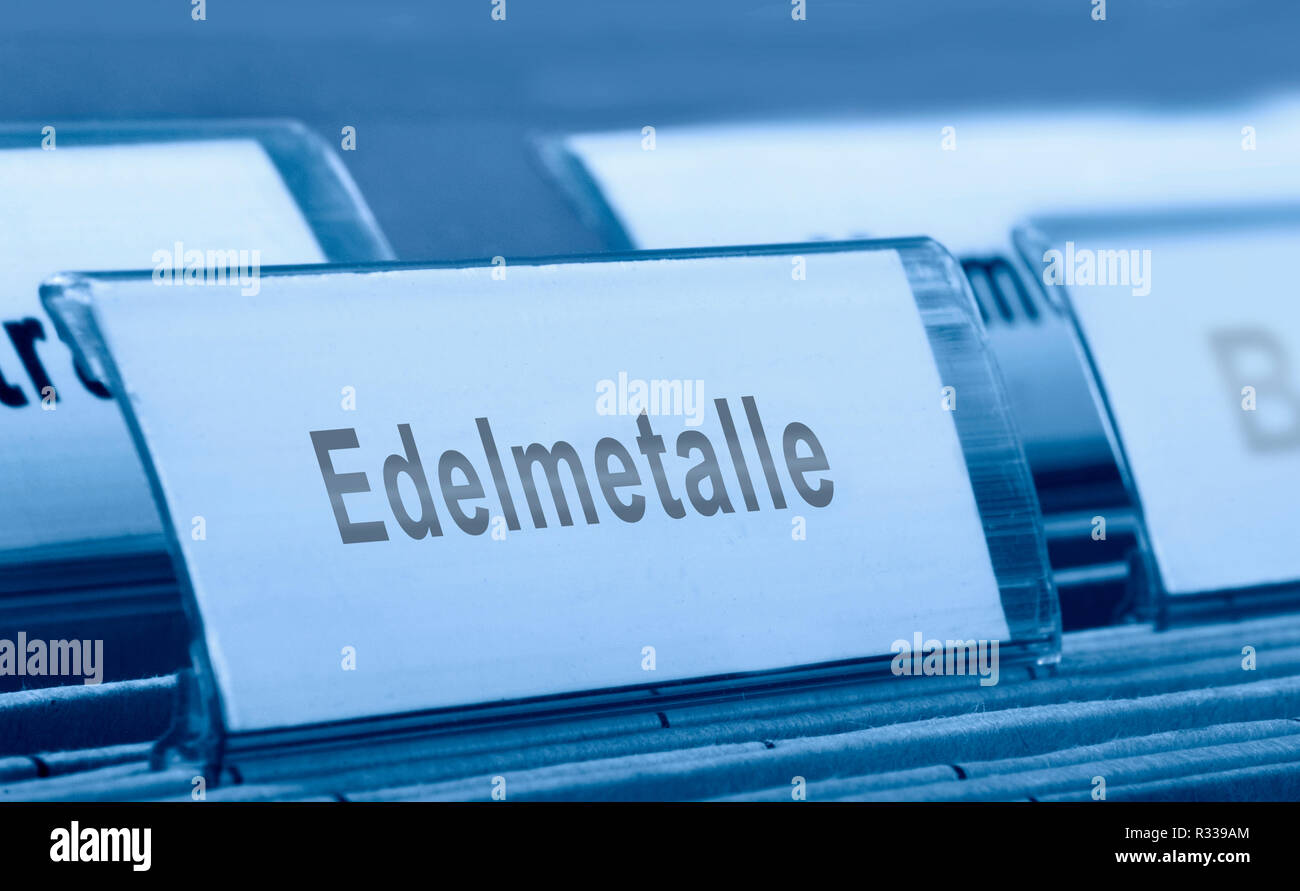 Metalli preziosi Foto Stock