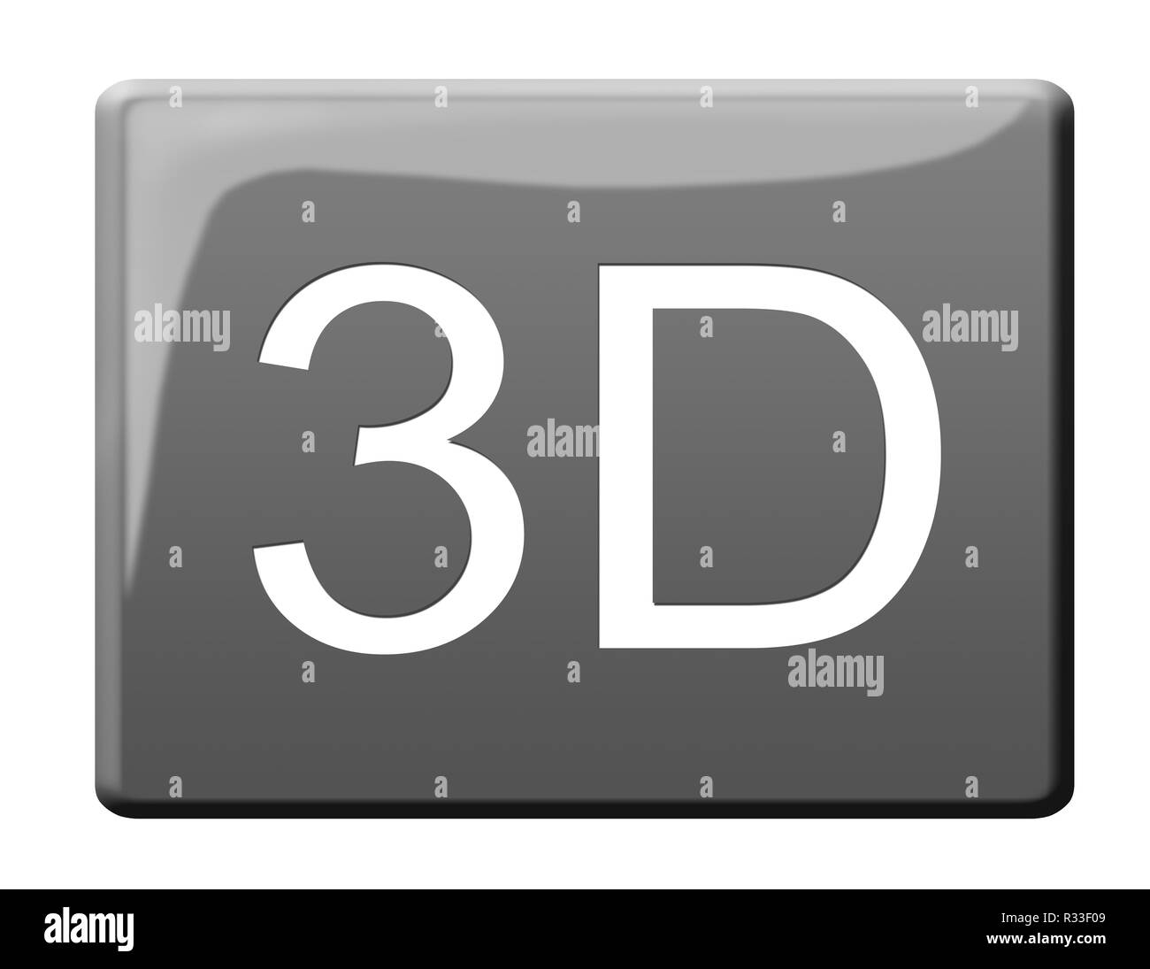 pulsante 3D Foto Stock