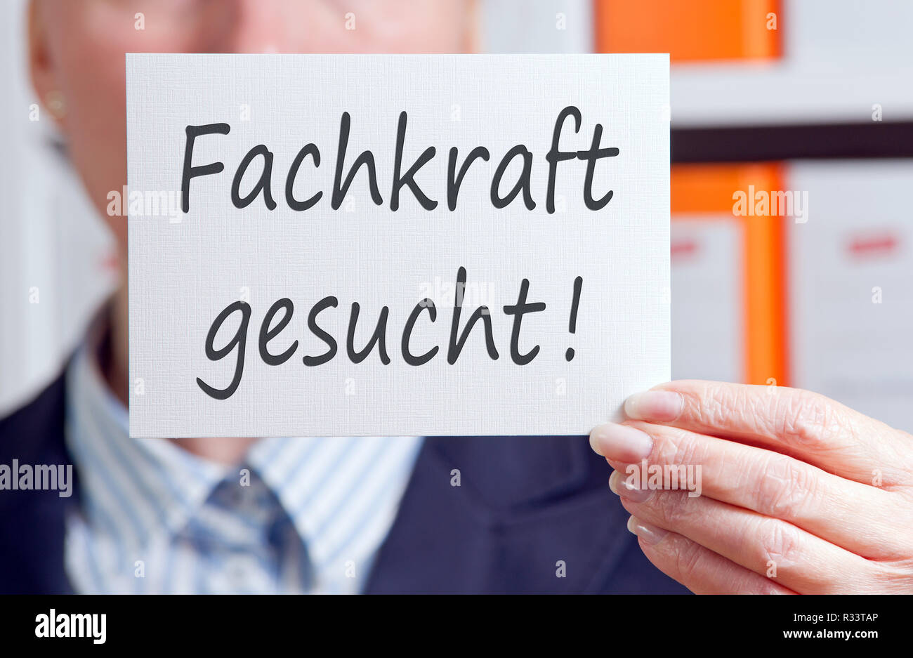 Specialista voluto! Foto Stock