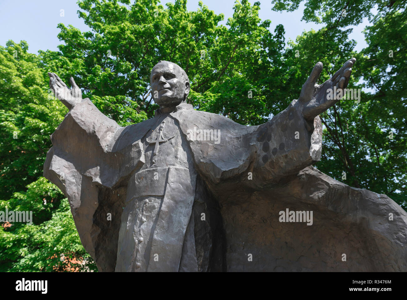 Polonia statua di giovanni paolo ii immagini e fotografie stock ad alta