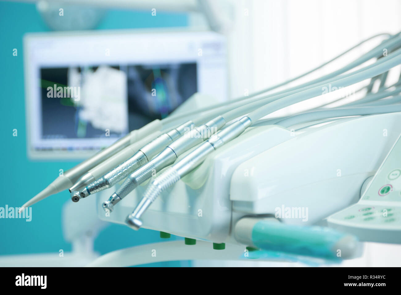Screenshoot di software e strumenti di odontoiatria Foto Stock