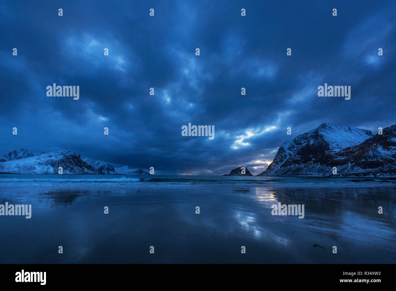 Viaggio nelle Isole Lofoten in Norvegia Foto Stock