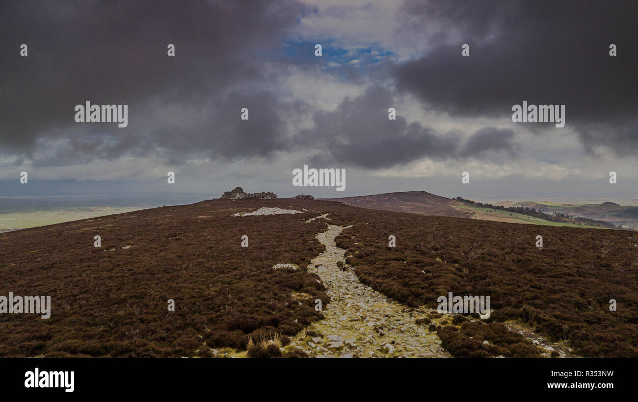 Stiperstones nello Shropshire Foto Stock