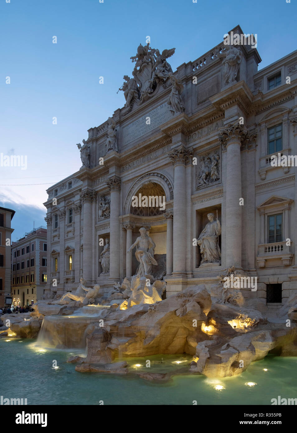 Rom, Roma, Trevibrunnen, Fontana di Trevi, 1732-1754 von Nicola Salvi Foto Stock