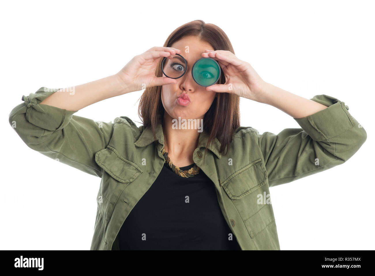 Fotofrafin rende sciocchezze Foto Stock