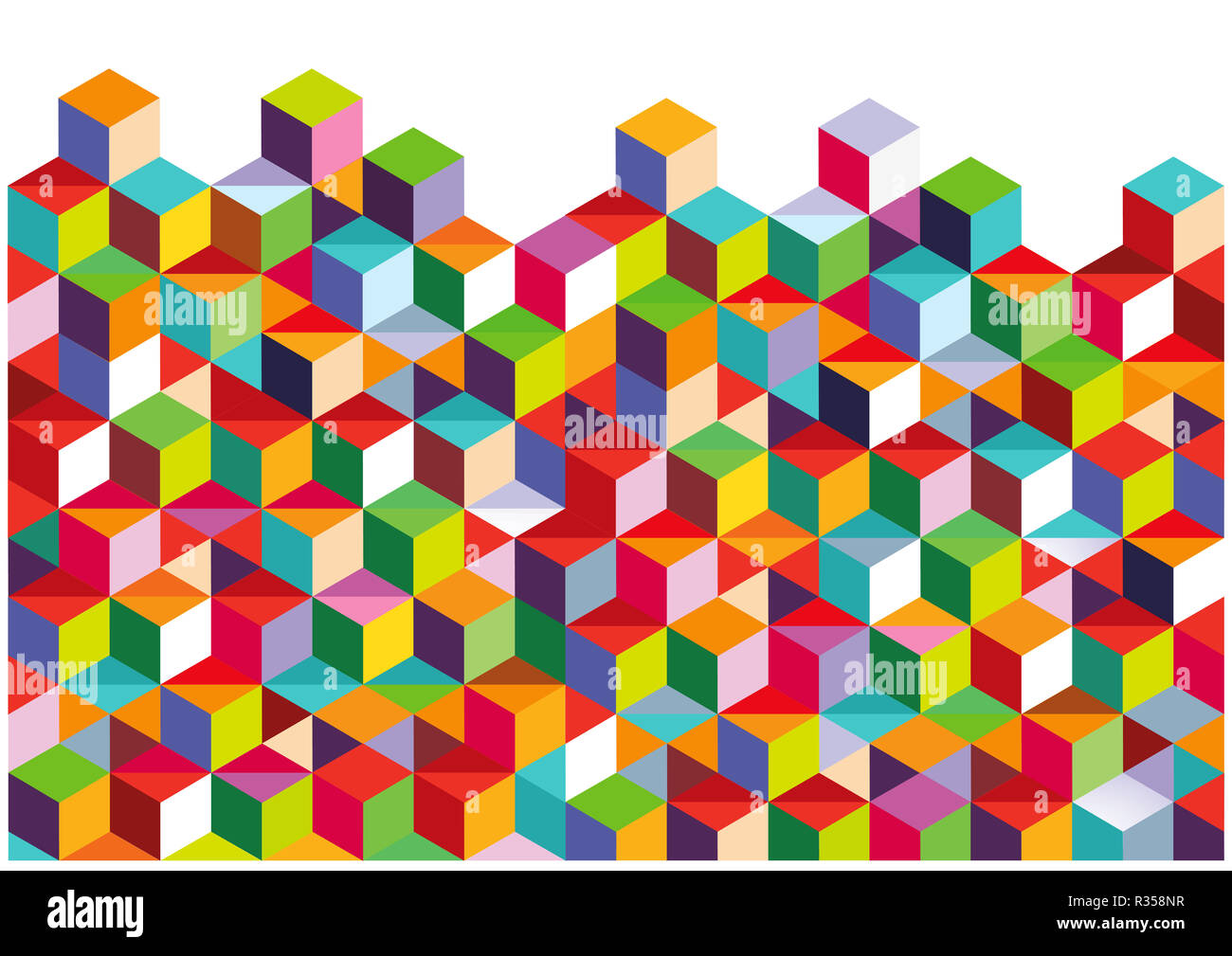 parete di impilamento Foto Stock