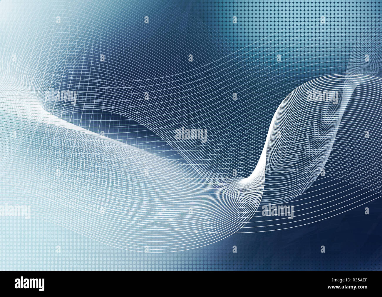 Abstract il movimento delle onde Foto Stock