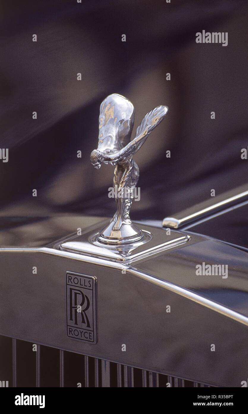 DETALLE DE LA ESTATUILLA DEL CAPO DE ONU Rolls Royce. Posizione: esterno. Lindau. Germania. Foto Stock