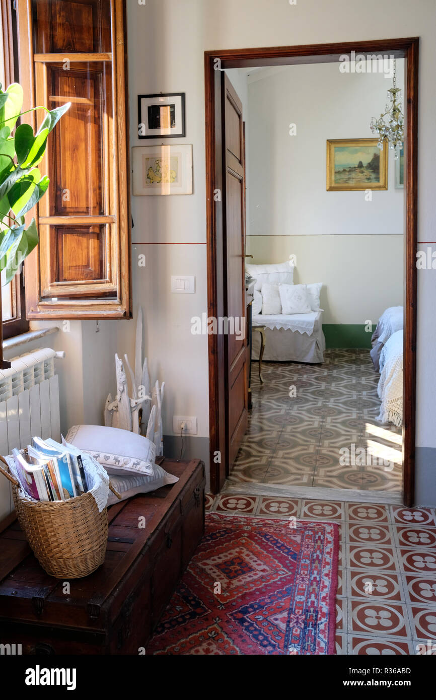 Gli interni autentica, la vita reale, ispiratrice di idee, Toscana, Italia. Foto Stock