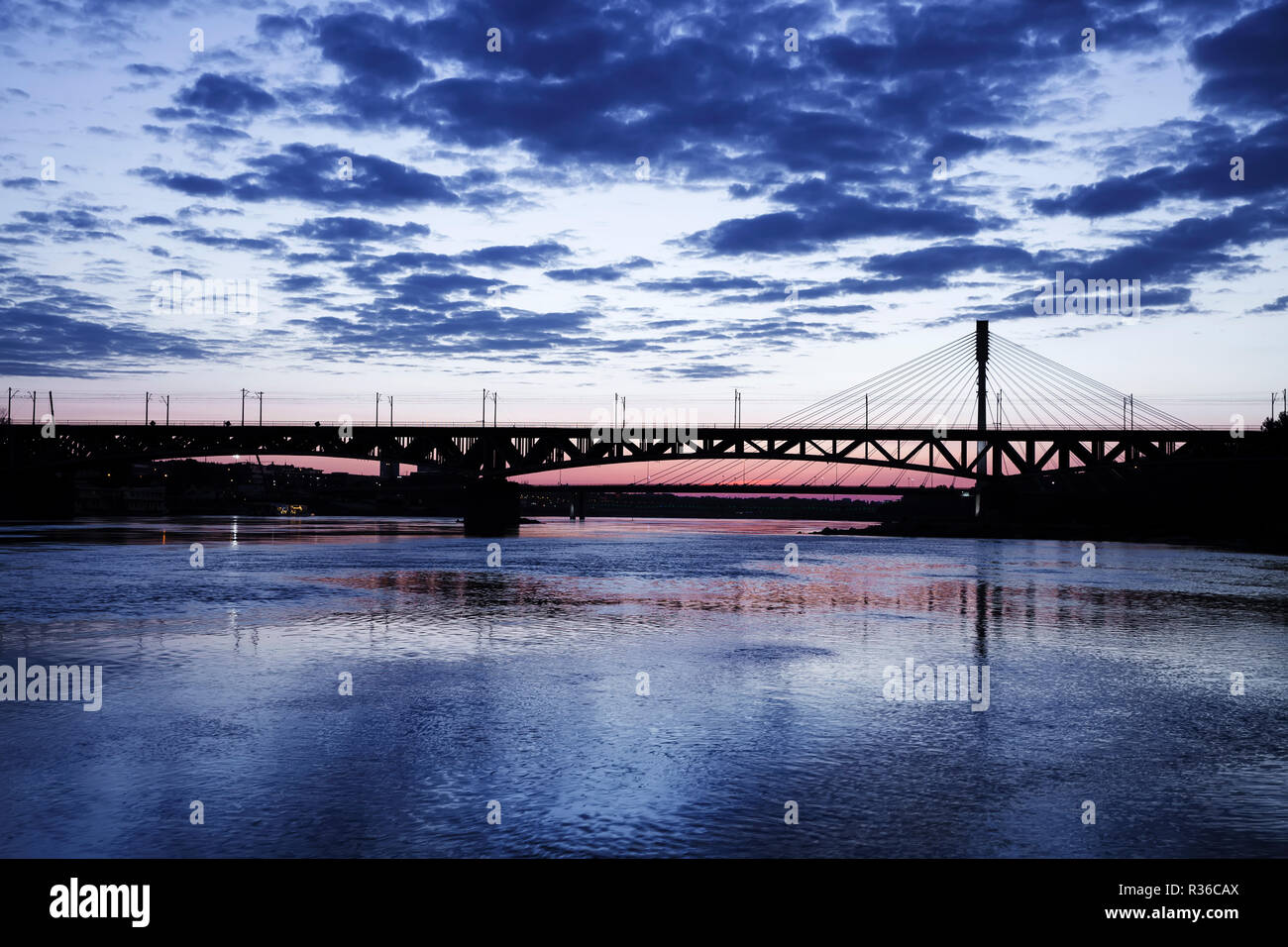 Ponte di notte Foto Stock