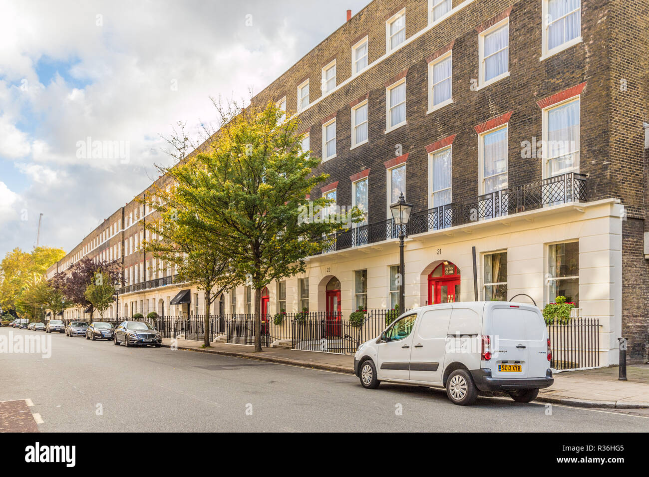 Una tipica vista in Londra Foto Stock