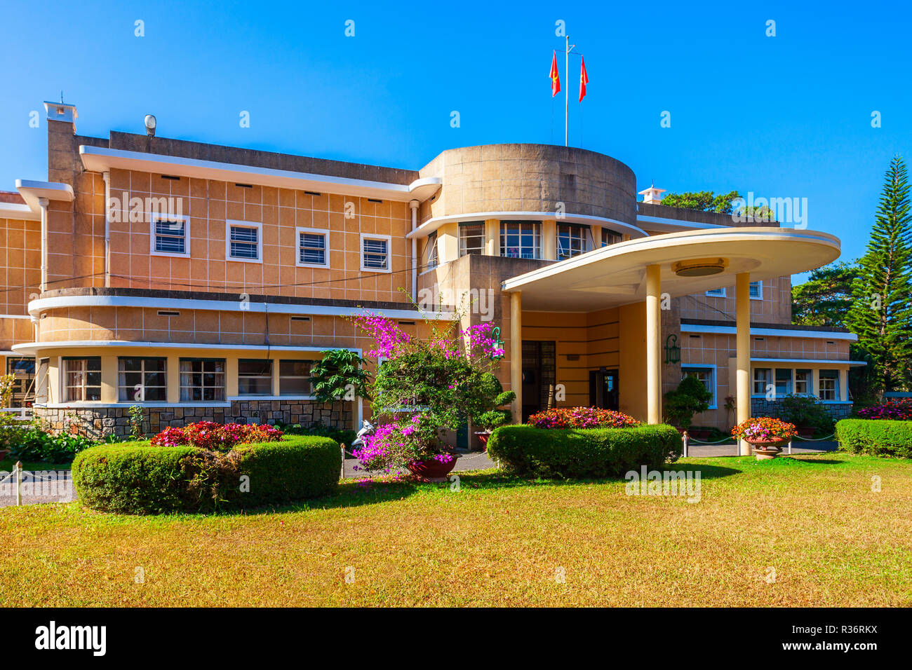 Bao Dai Estate palazzo nella città di Dalat in Vietnam Foto Stock