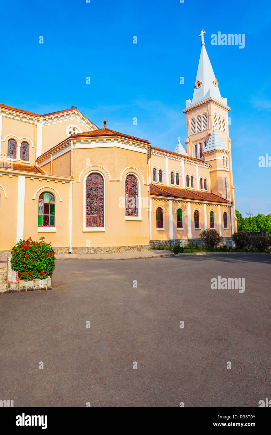 La Cattedrale di San Nicola è una chiesa cattolica romana a Dalat in Vietnam Foto Stock