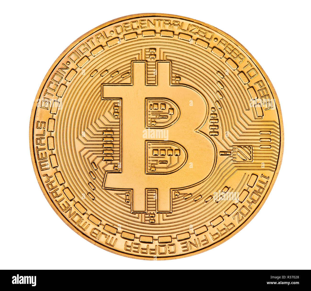 Bitcoin cryptocurrency Foto Stock