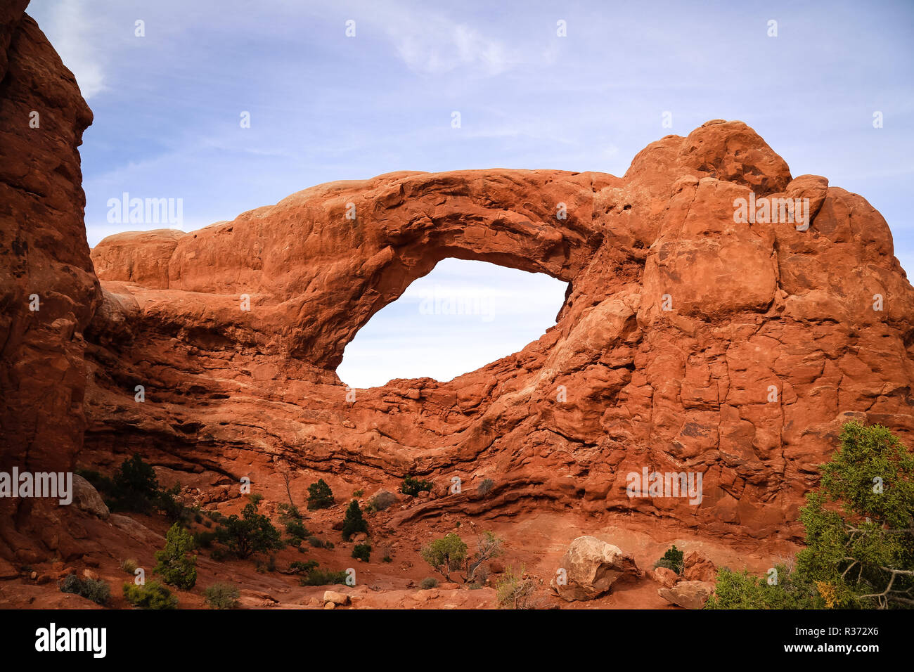Parco Nazionale di Arches nel deserto dello Utah Foto Stock