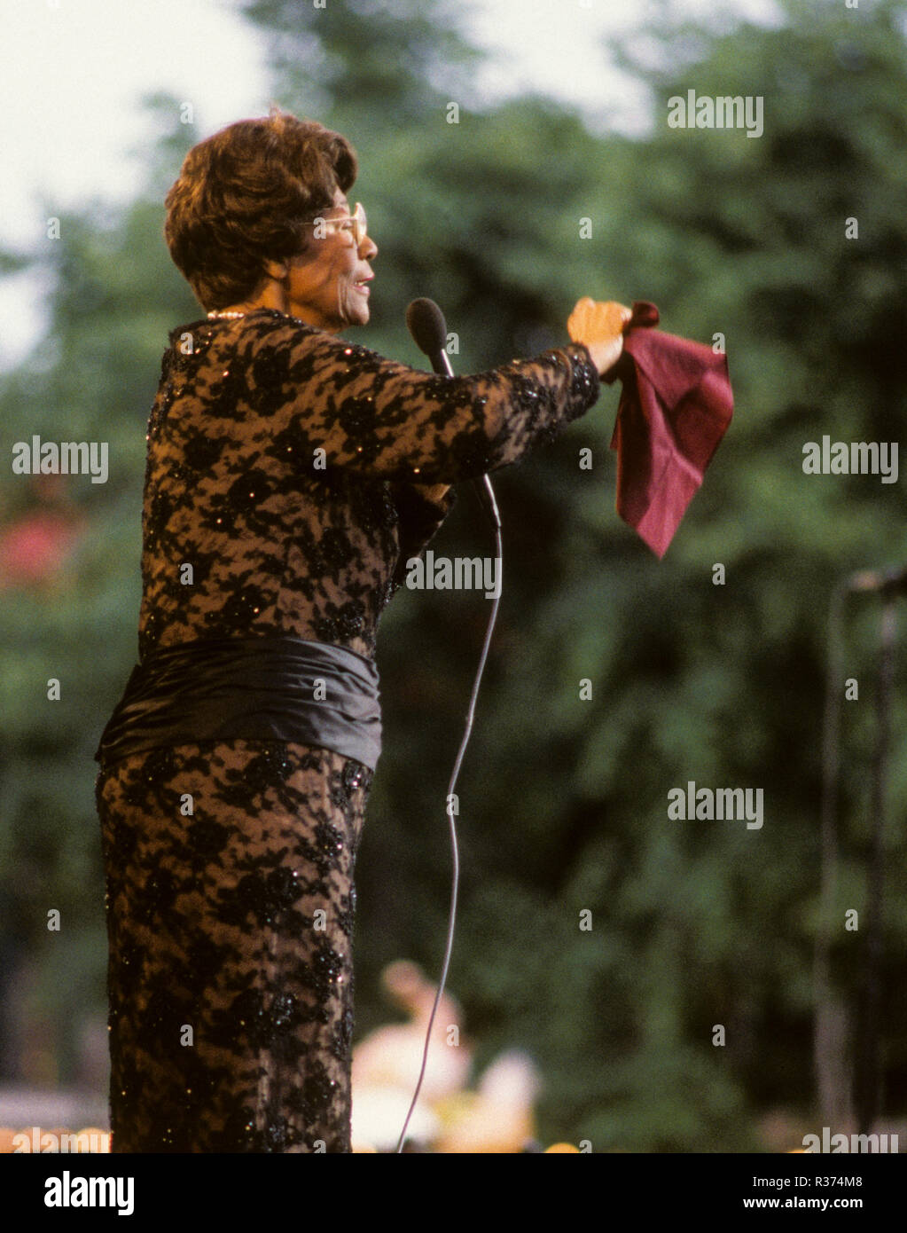 ELLA FITZGERALD American jazz cantante a Stoccolma Foto Stock