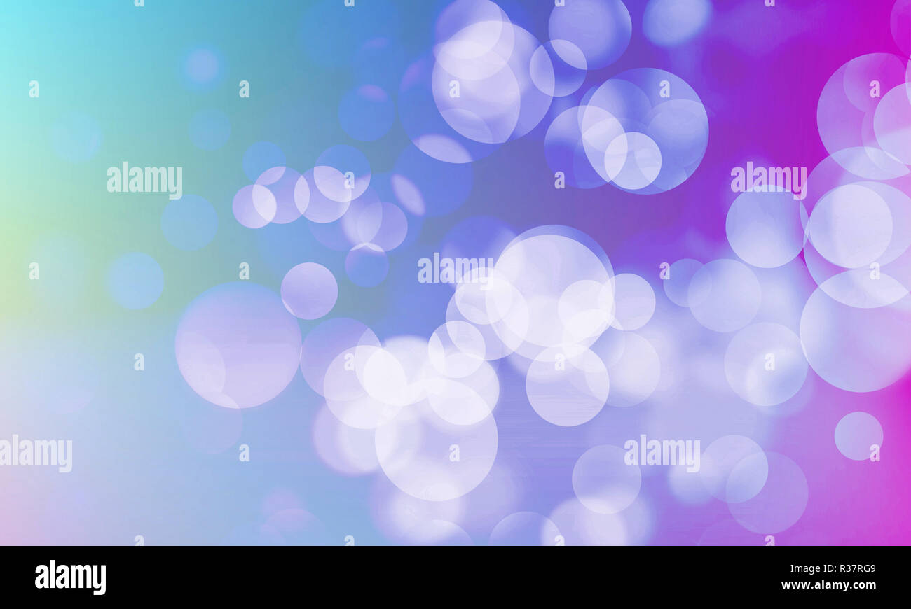 Una forma astratta cerchi luce Foto Stock