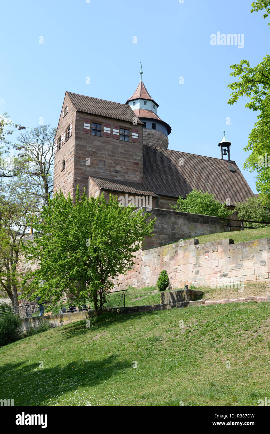 Il castello di Norimberga Foto Stock