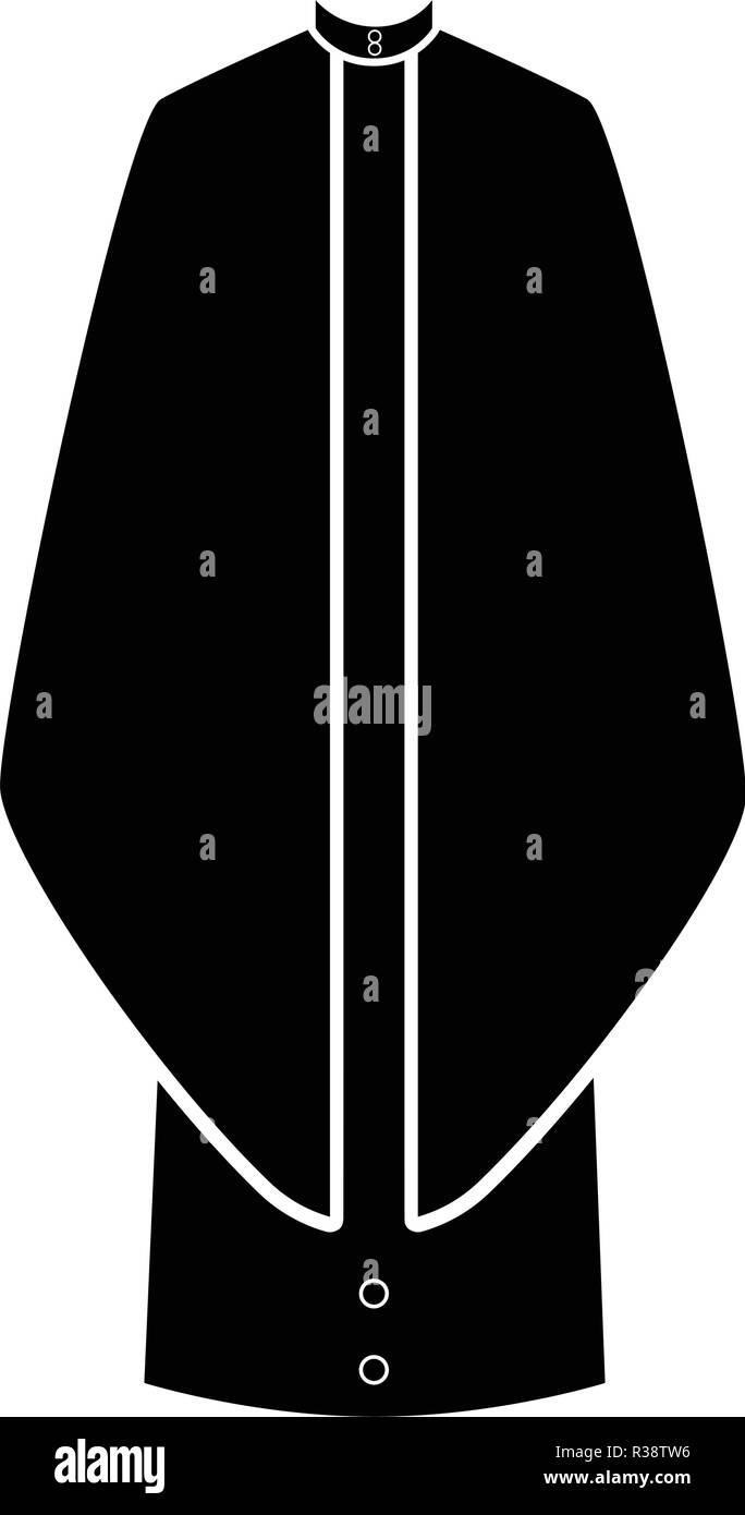 Tonaca isolato silhouette Illustrazione Vettoriale