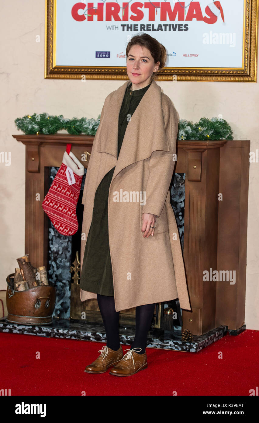 Gemma Whelan assiste la Premiere mondiale di 'Surviving Natale con parenti a Vue West End. Foto Stock