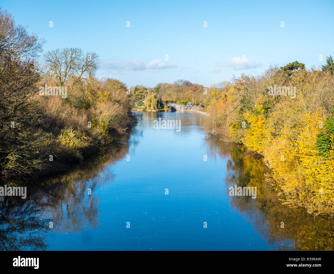 Bray serratura, sul fiume Tamigi, Maidenhead, Berkshire, Inghilterra, Regno Unito, GB. Foto Stock