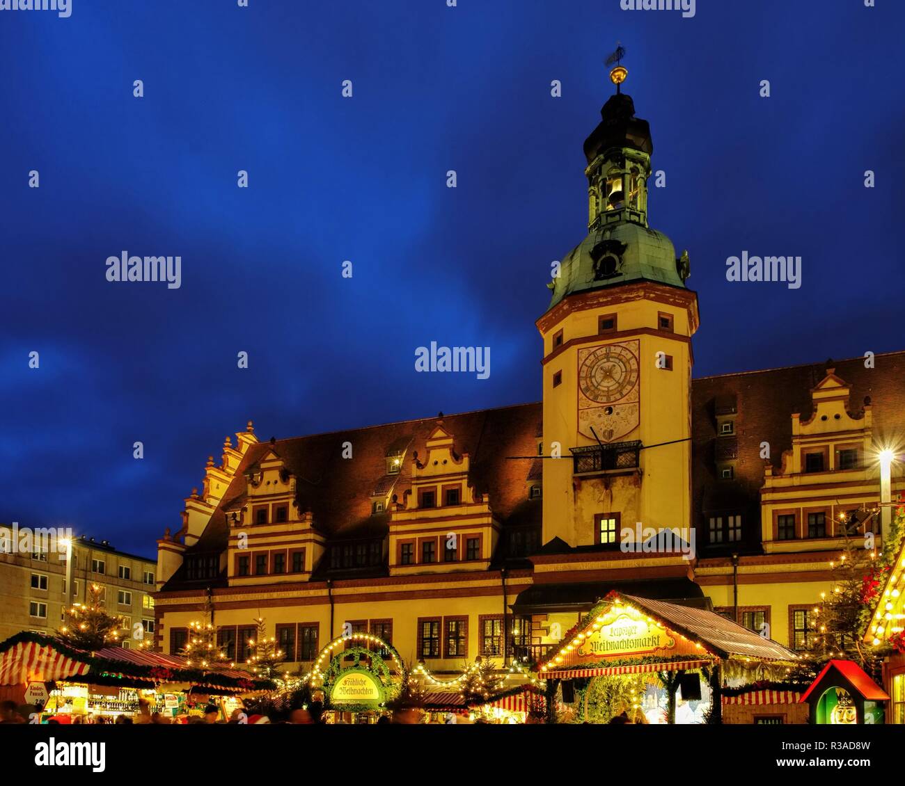 Leipzig mercatino di natale - Leipzig mercatino di Natale 01 Foto Stock