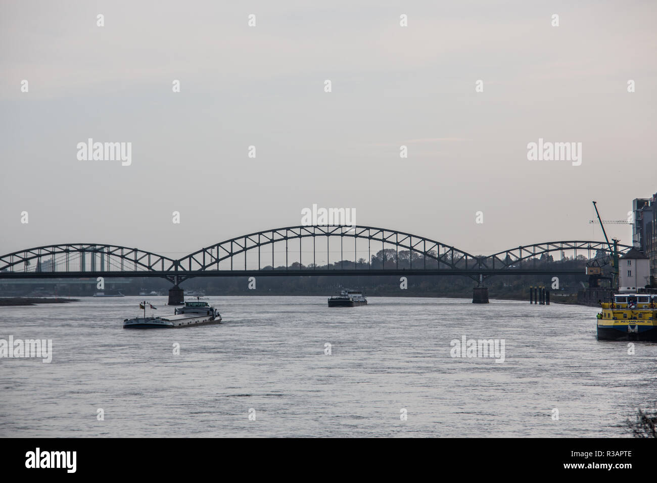 Ponte di hohenzollern Foto Stock