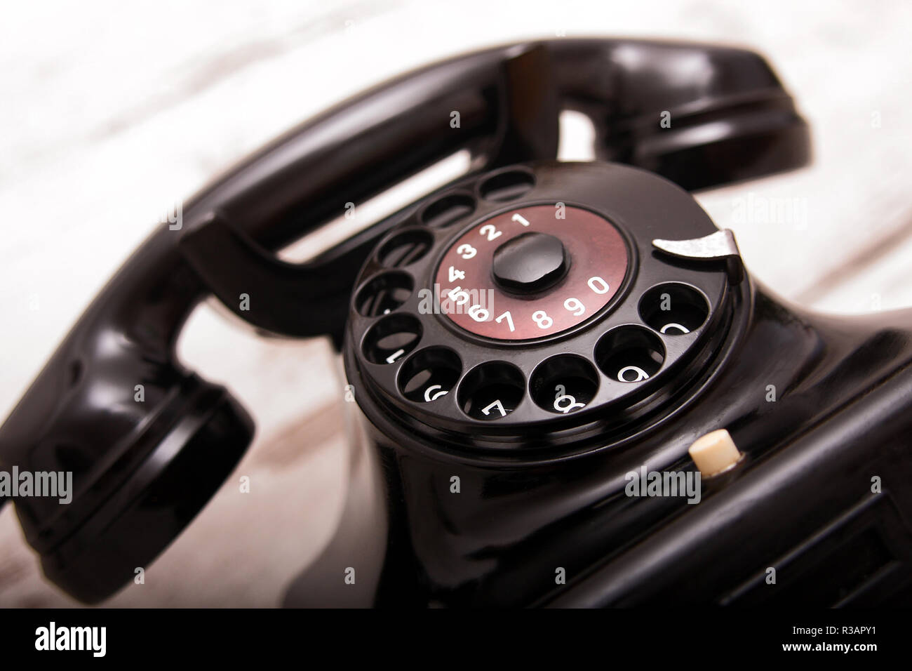 vecchio telefono Foto Stock