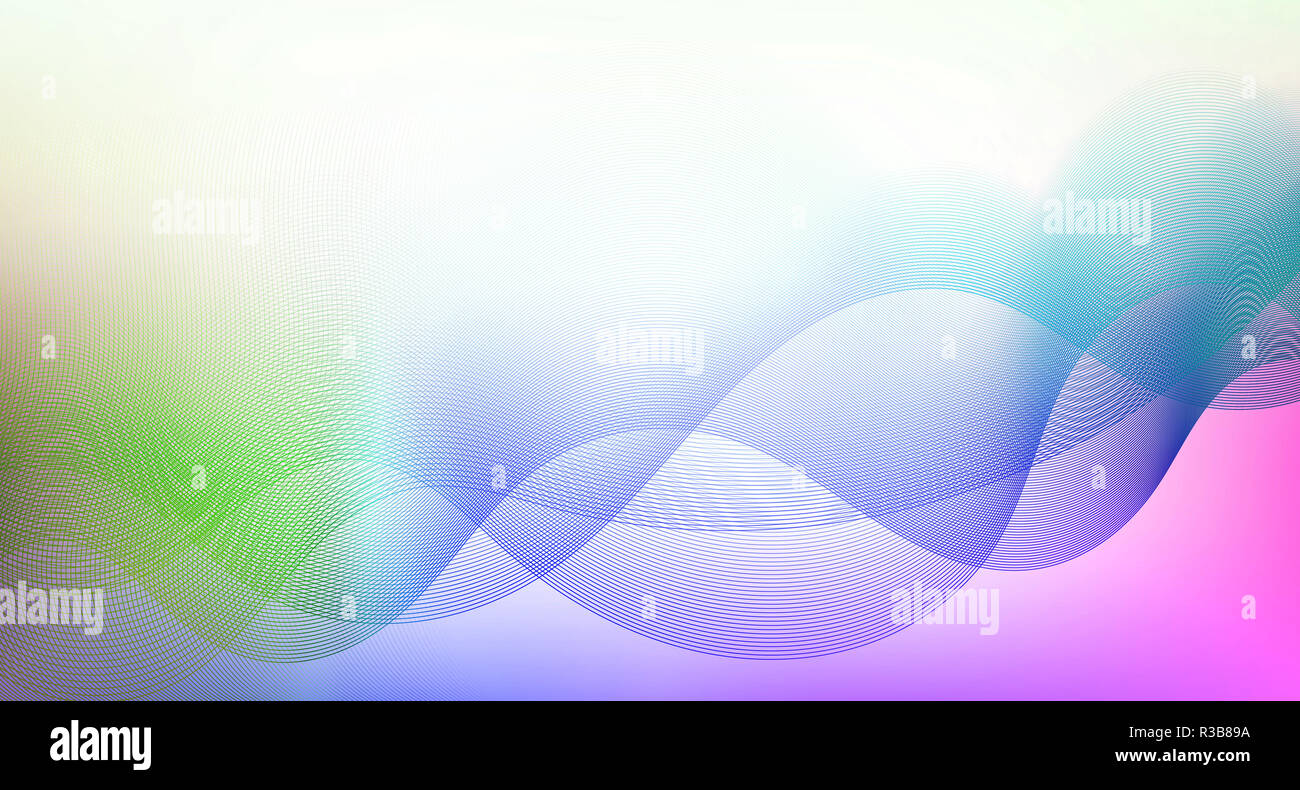 Linee di onde di vibrazioni relax Foto Stock
