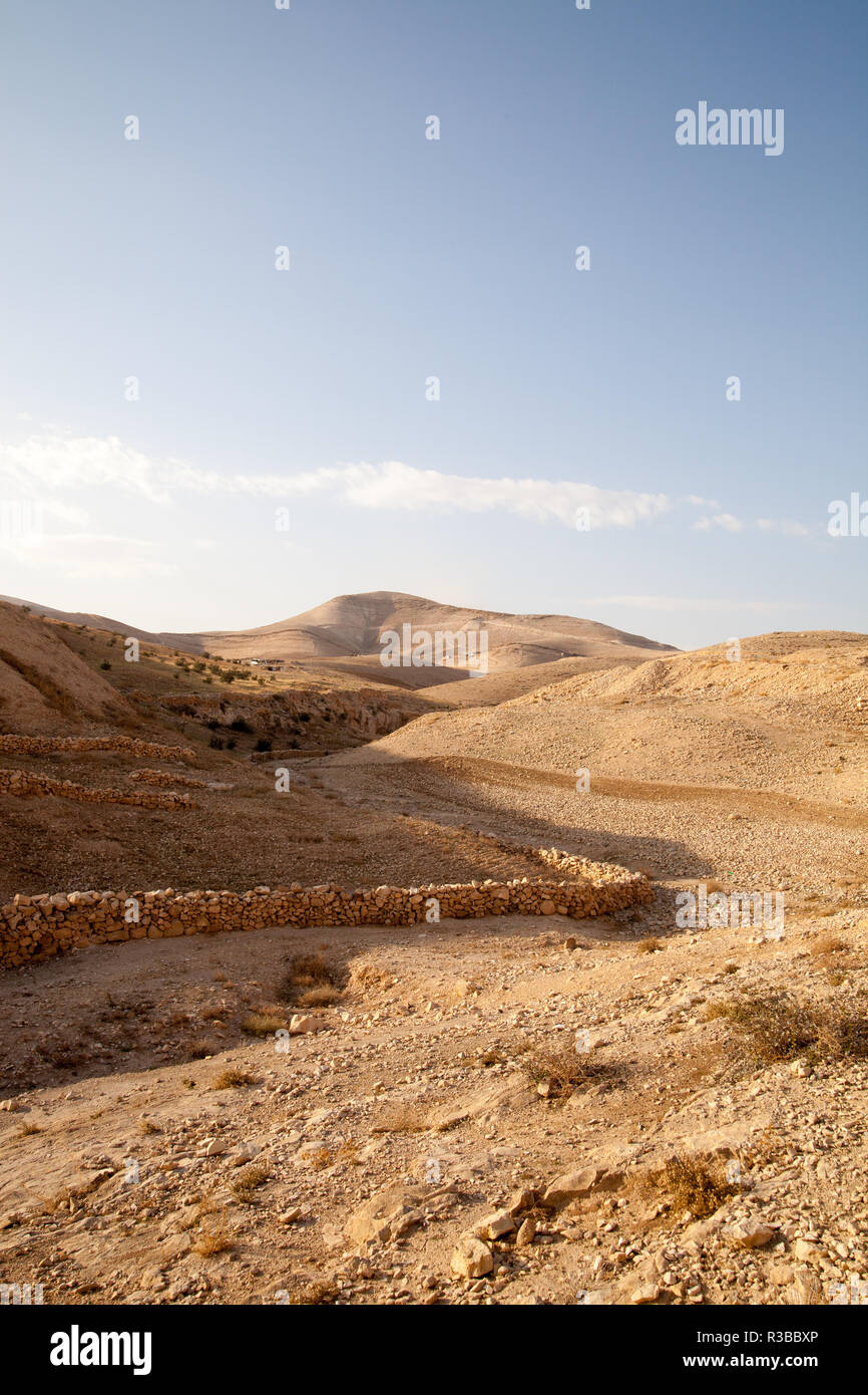 Mar saba monastry nel centro-est tra la giordania e. palestina Foto Stock