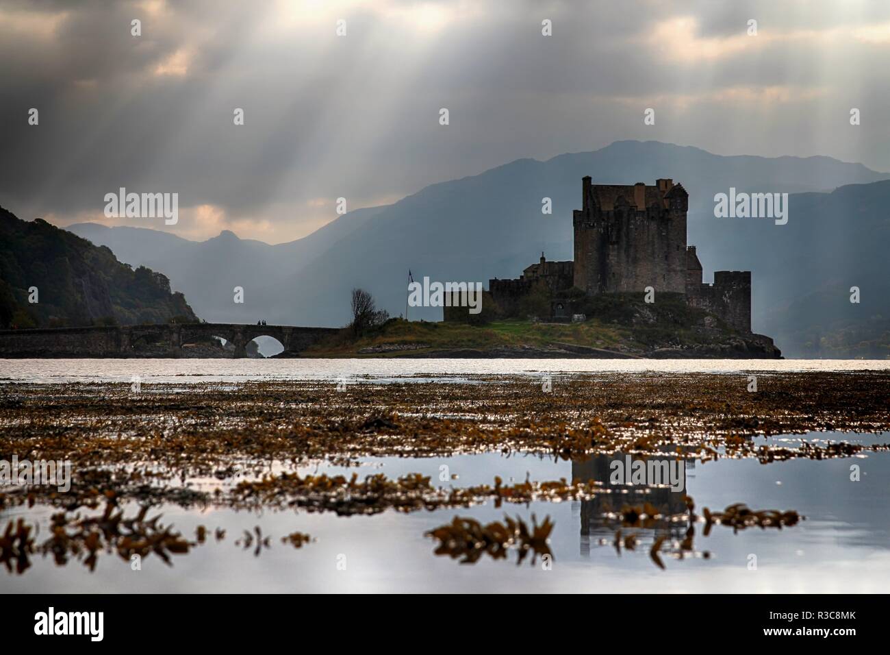Mistero Eilean Donan Castle Foto Stock