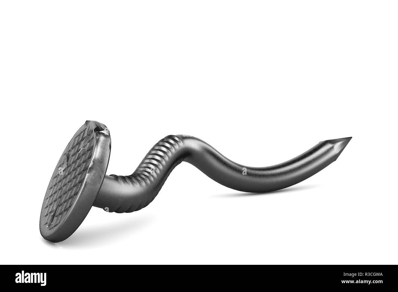 Crooked chiodo Foto Stock