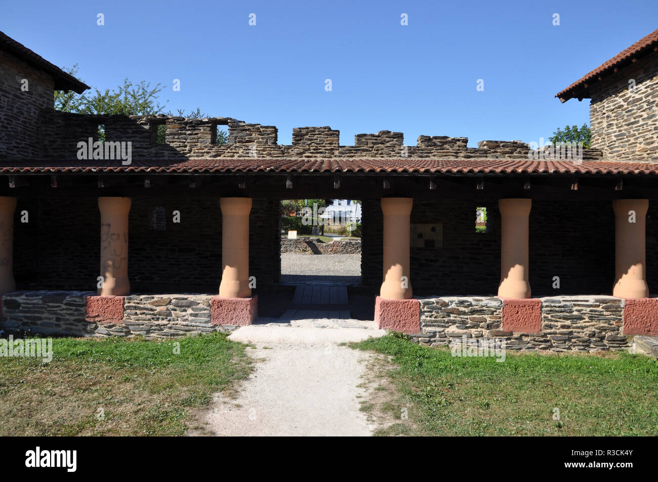 Villa romana in mehring sulla Mosella Foto Stock