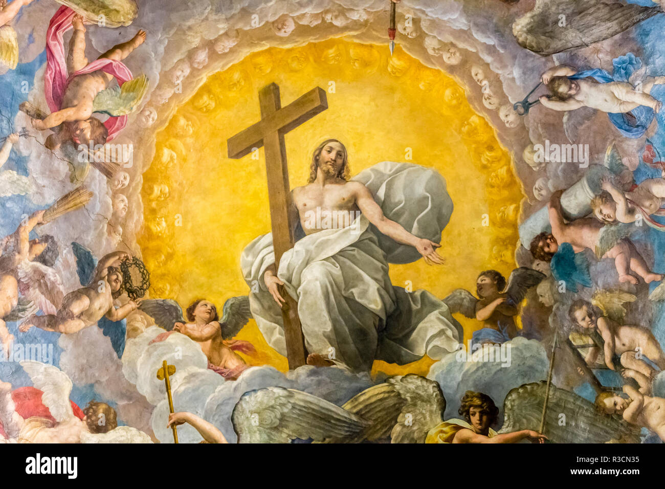 Jesus holding cross immagini e fotografie stock ad alta risoluzione - Alamy