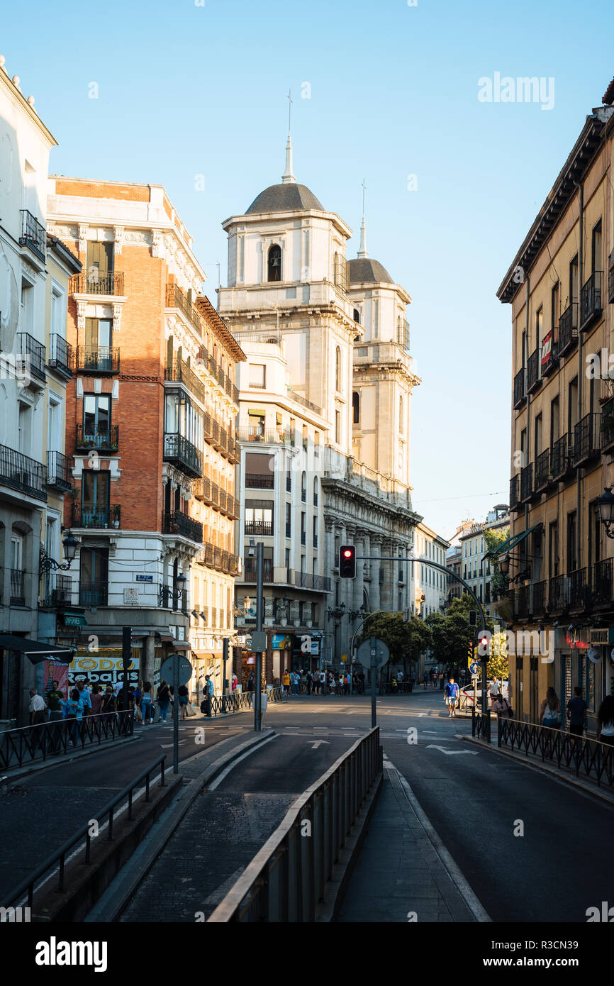 Scena di strada, Madrid, Spagna Foto Stock