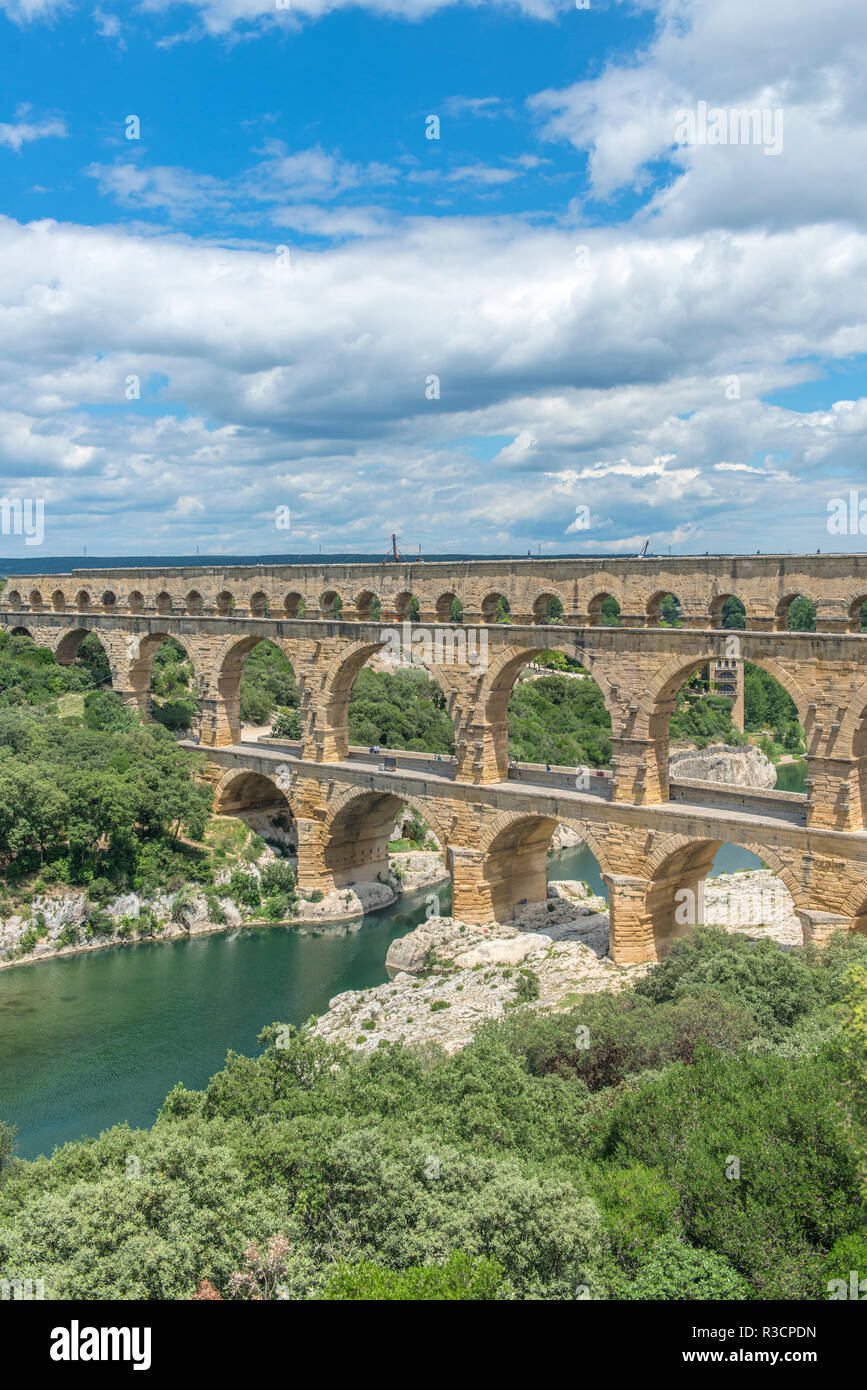 Pont du Gard, Francia, Europa Foto Stock