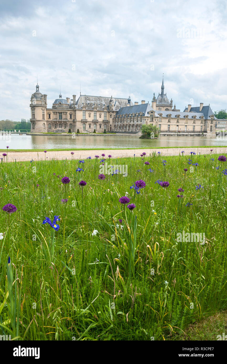 Chateau de Chantilly, Chantilly, Francia Foto Stock