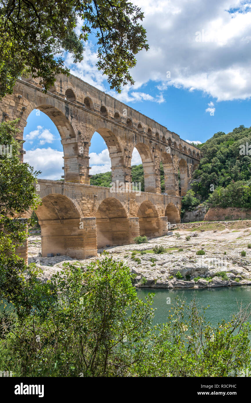 Pont du Gard, Francia, Europa Foto Stock