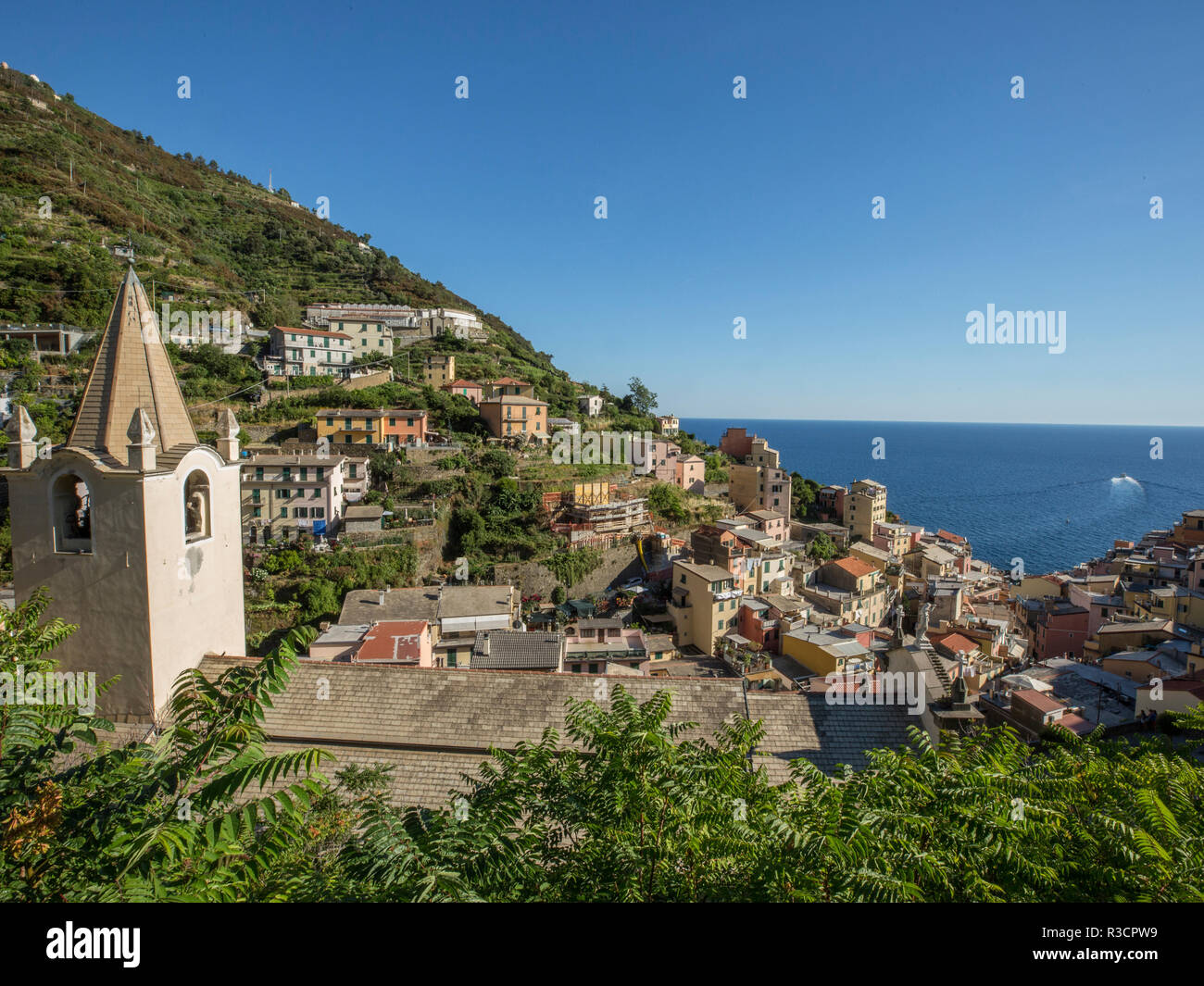 Ampia vista del villaggio Foto Stock