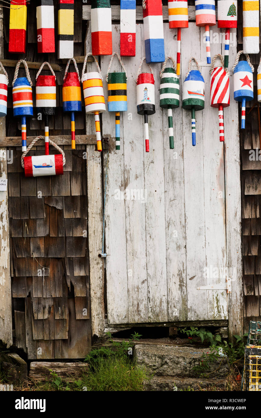 Boe su Palazzo Vecchio, Rockport, Massachusetts Foto Stock