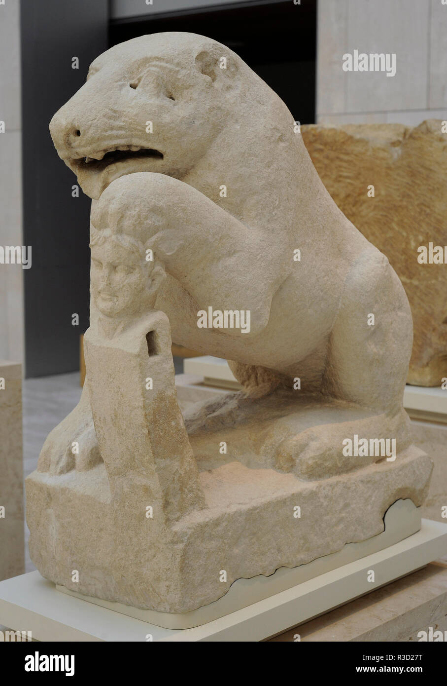 Orso di Porcuna. I secolo A.C. Fine della cultura iberica. Calcare. Trovato in strada del sepolcro (Porcuna, provincia di Jaén, Andalusia, Spagna). Museo Archeologico Nazionale. Madrid. Spagna. Foto Stock