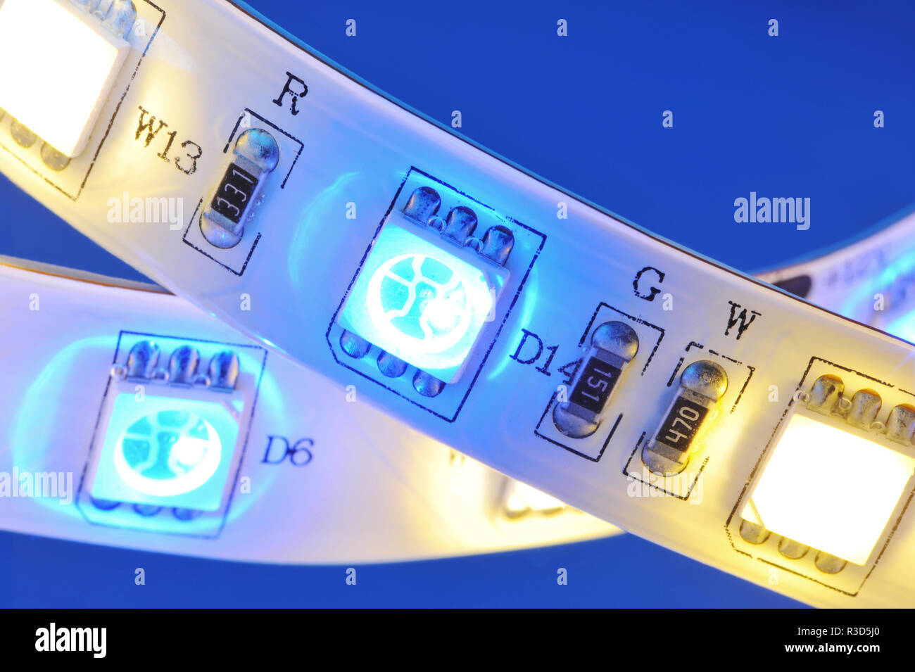 Striscia di led Foto Stock