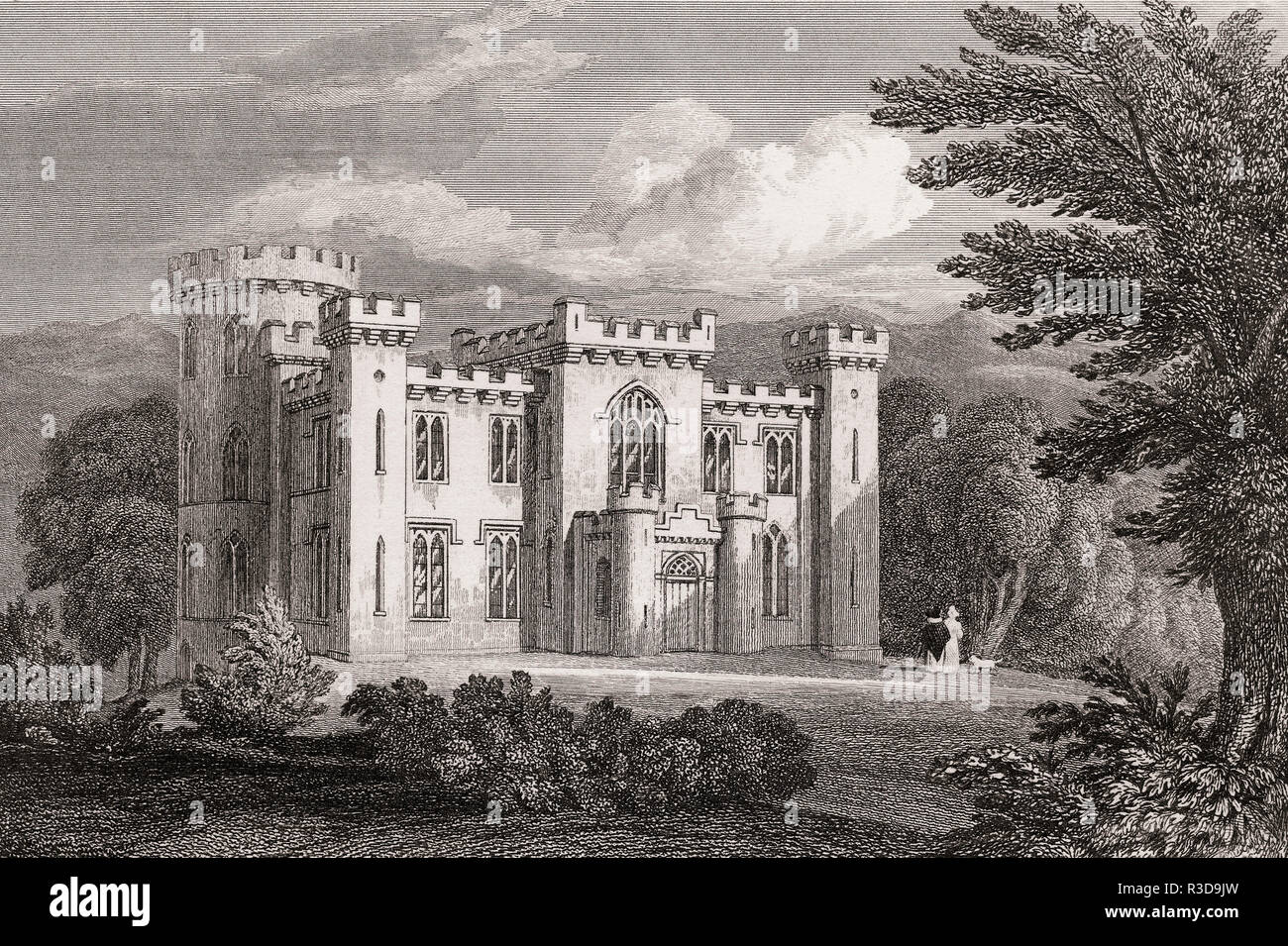 Il castello di Culdees, Muthill, Perth and Kinross, secolo XIX, dalla moderna Atene da Th. H. Pastore Foto Stock