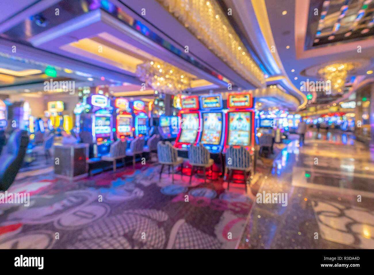 Abstract sfondo sfocato di Casino di Las Vegas città del Nevada negli Stati Uniti Foto Stock