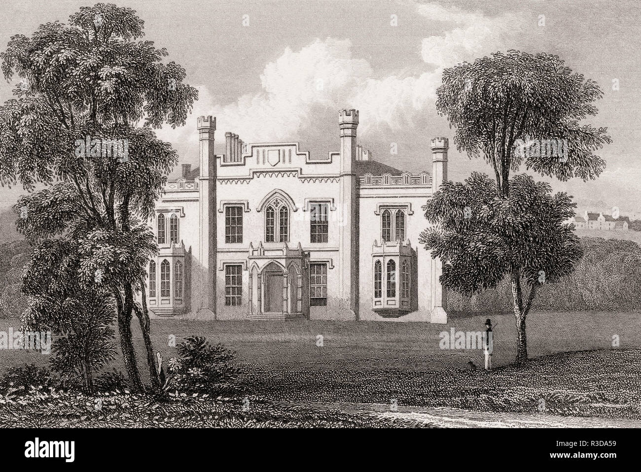 Kincardine Castello, vicino a Auchterarder in Perth and Kinross, secolo XIX, dalla moderna Atene da Th. H. Pastore Foto Stock