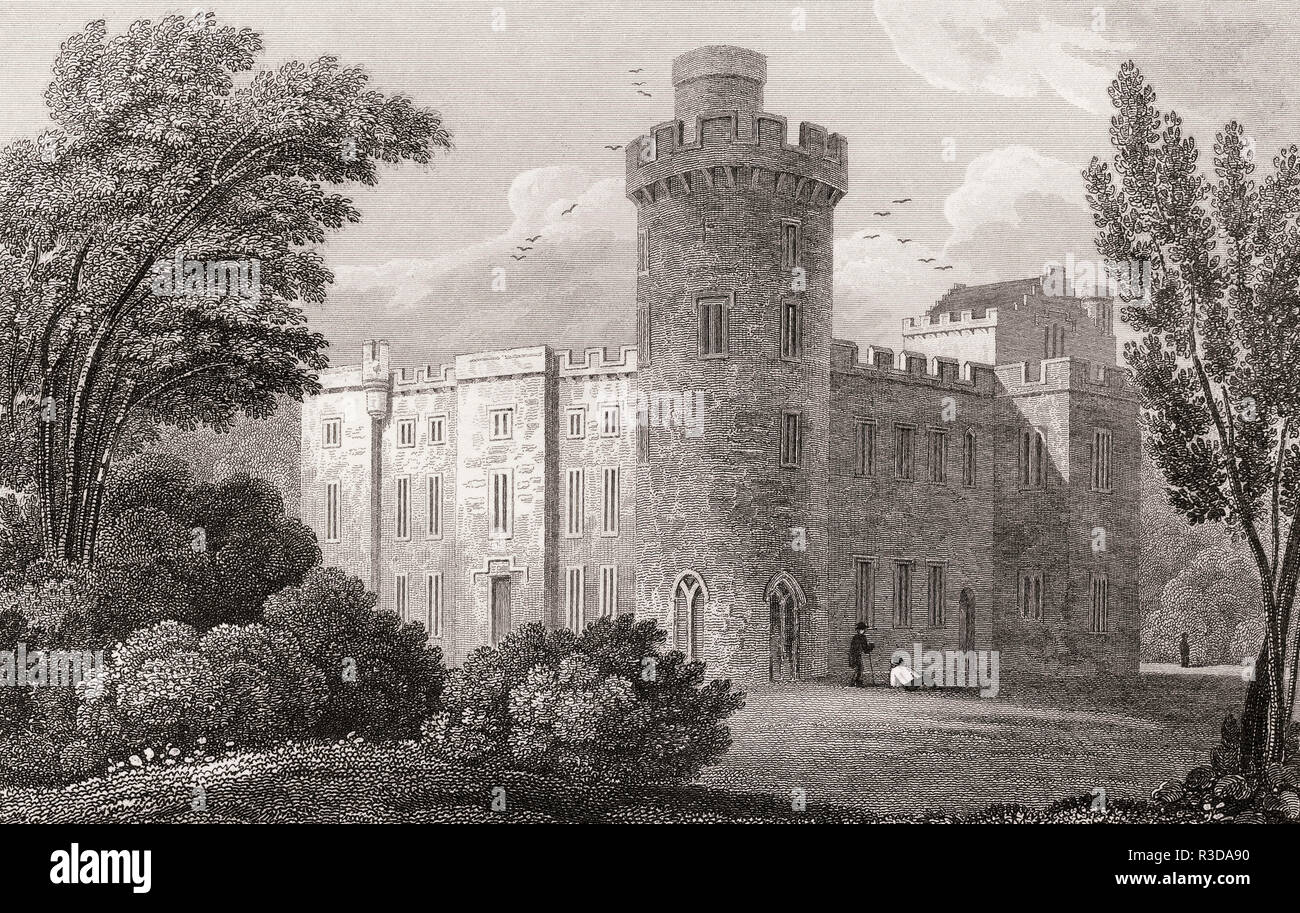 Castle Forbes vicino a Alford in Aberdeenshire , XIX secolo dalla moderna Atene da Th. H. Pastore Foto Stock