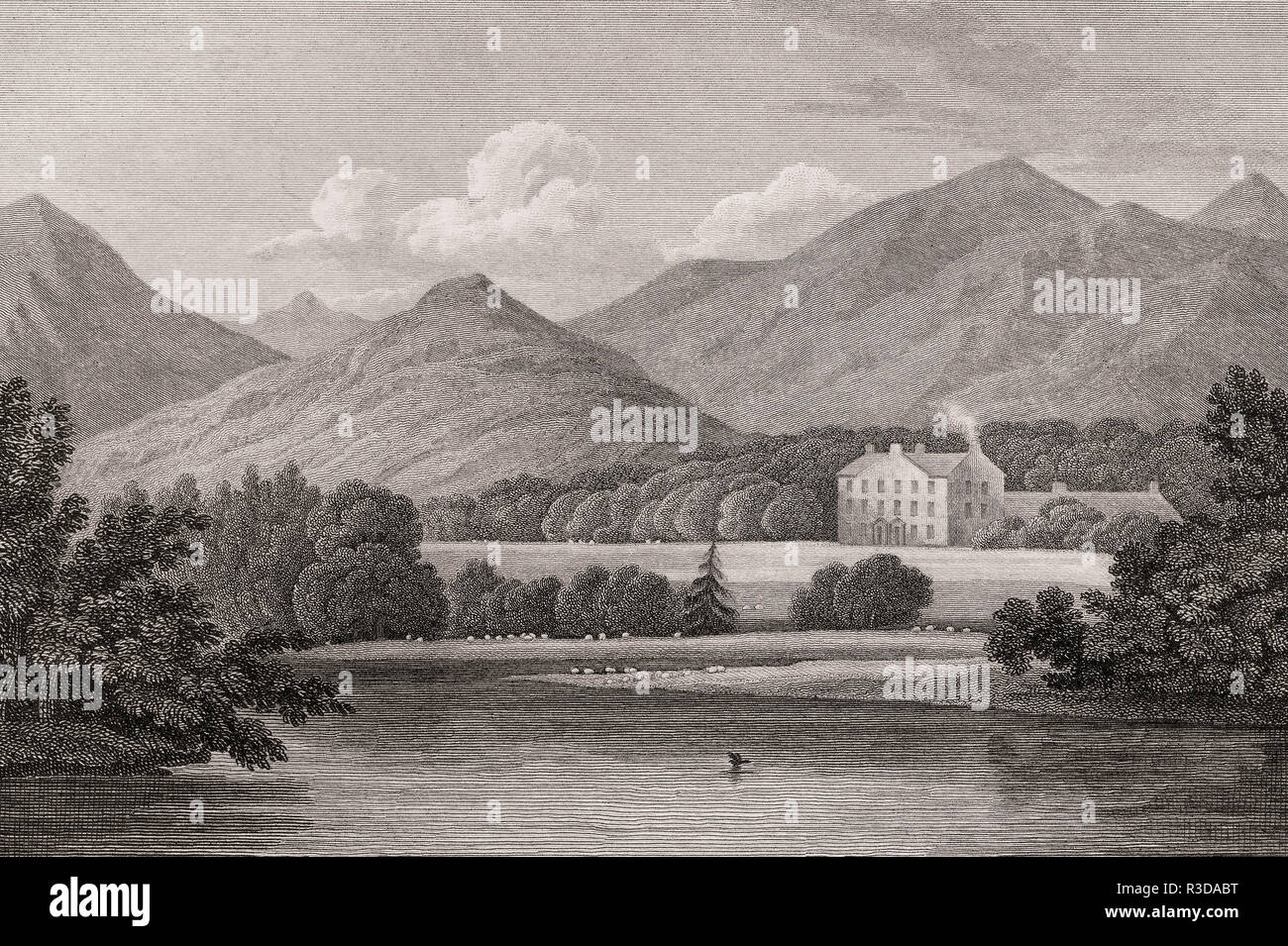 Casa Faskally, Moulin, Perth and Kinross, secolo XIX, dalla moderna Atene da Th. H. Pastore Foto Stock