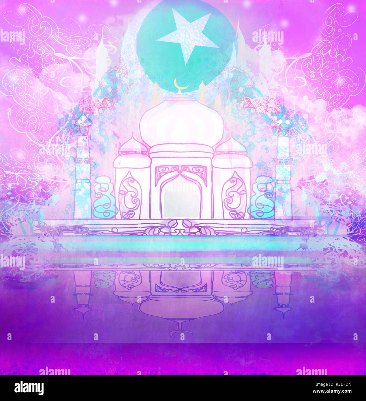 Il ramadan kareem design Foto Stock