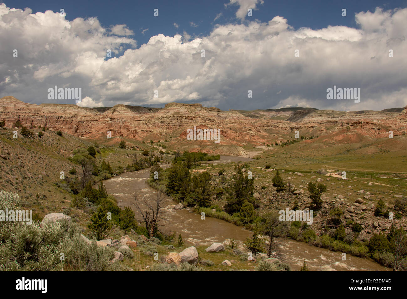 Wind River nel nord-ovest del Wyoming Foto Stock